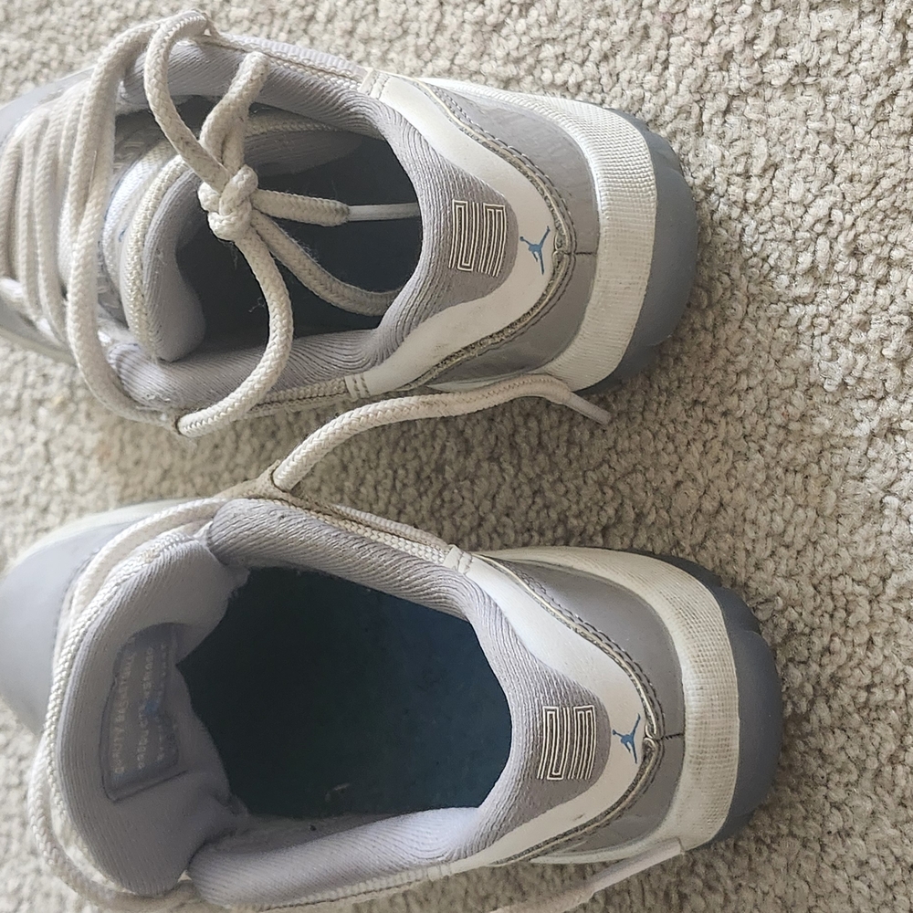 Nike White and Gray Sneakers Modern Minimalist Design